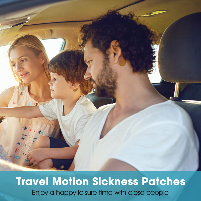 Mqupin Travel Sickness Plaster For Car And Boat Trips, Cruises And Air Travel, Relieves Nausea, Dizziness, Sea Sickness Vomiting, Acts Quickly And Without Side Effects - NewNest Australia