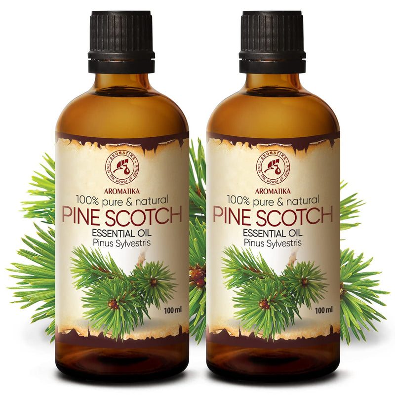 Pine Needle Oil Essential - Pine Scotch 2—Ö100Ml - Christmas Tree Scent - Pinus Sylvestris - Austria - 100% Natural - Fresh Needle Scent - Pine Oil For Sauna - Aromatherapy - Aroma Diffuser - NewNest Australia