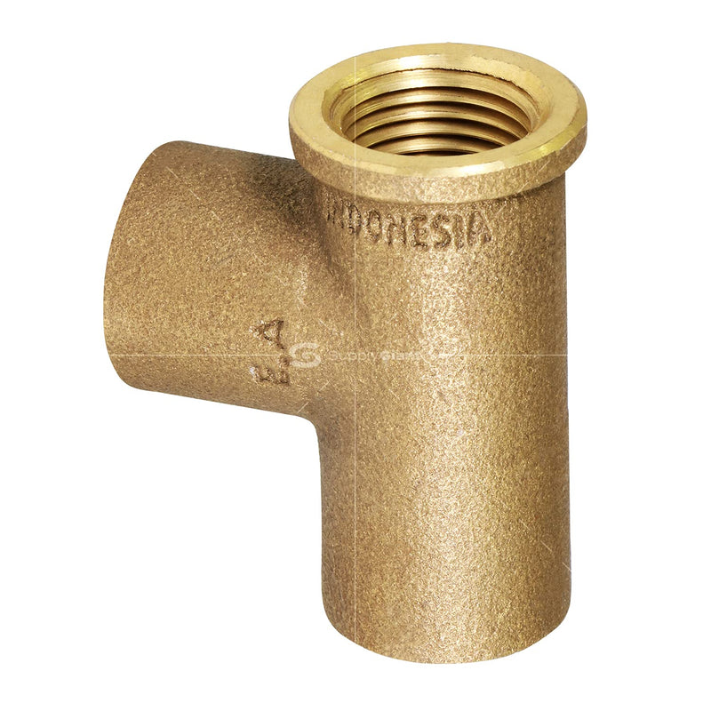 Supply Giant DGDU1341 Cast Brass Lead Free Tee Fitting Female Thread Connection and Solder Cup Branch, 3/4" x 1, 1" x 3/4" x 1" - NewNest Australia