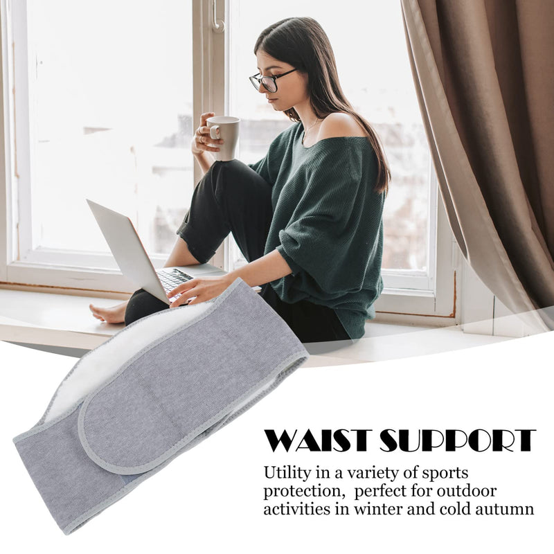 Healifty Back Support Belt for Women - Breathable Lumbar Support with Lumbar Pad Warming Lower Back for Herniated Disc Sciatica (Size L), light gray - NewNest Australia