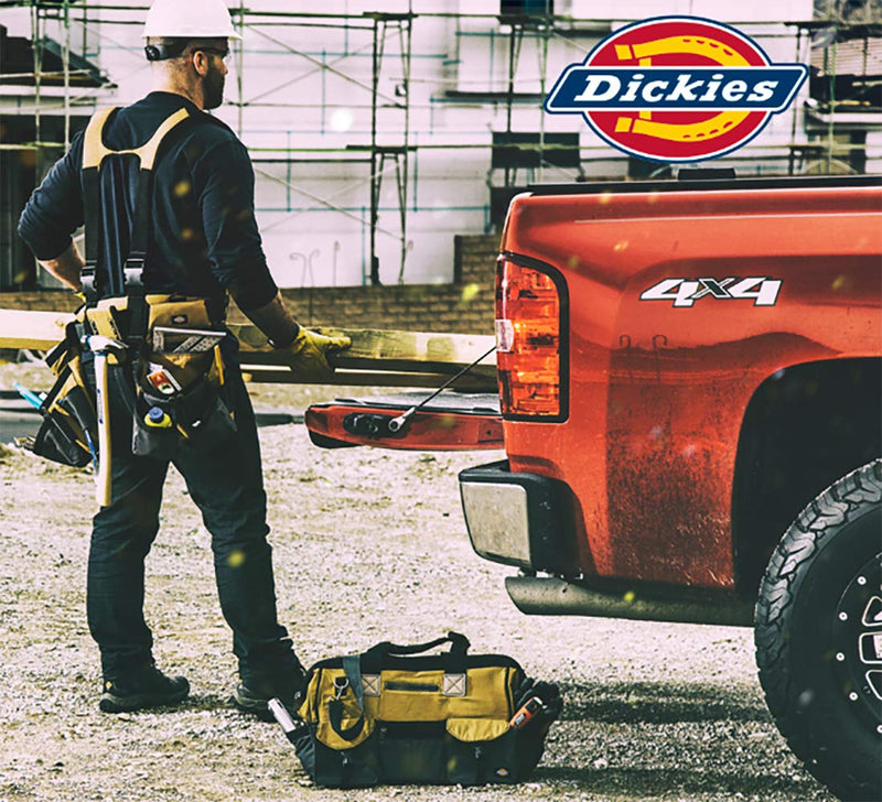 Dickies 2-Compartment Hammer Holder for Tool and Work Belts, Durable Canvas, Includes Tool Loop and Pocket, Fits up to 4.5-inch Belts, Black - NewNest Australia