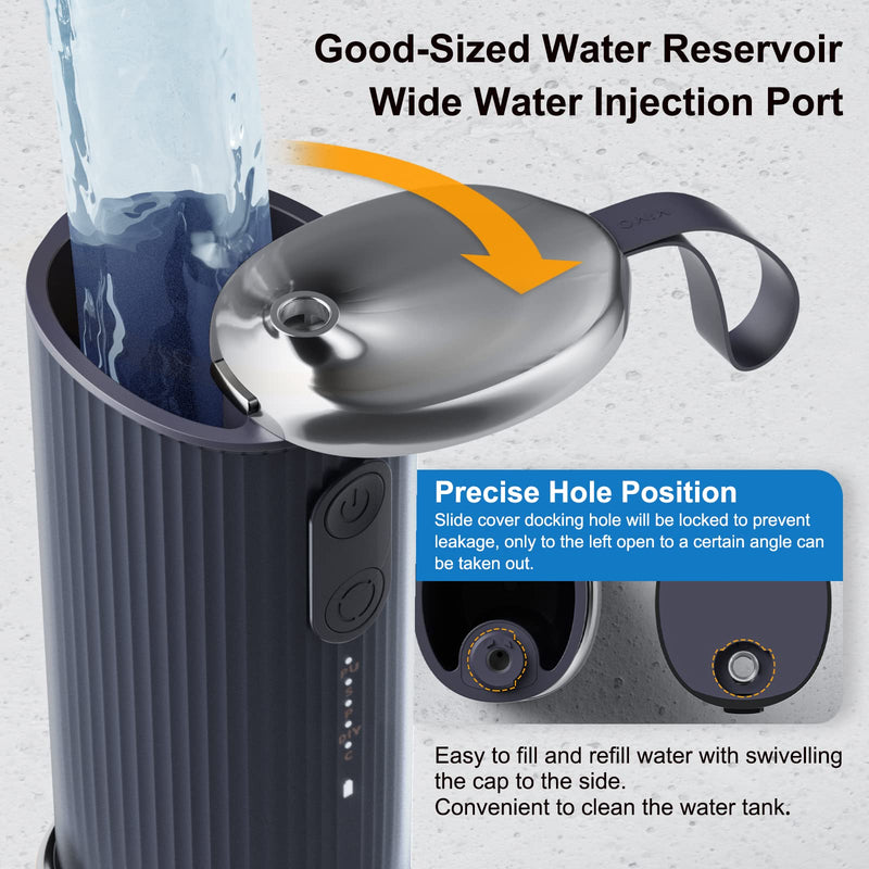 CARER SPARK oral irrigator with self-cleaning mode - portable oral irrigator for teeth cleaning with 4 modes and 5 pieces. IPX7 waterproof USB charging for travel and home use - NewNest Australia
