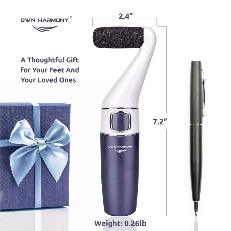 Electric Foot Callus Remover: Own Harmony Professional Foot Care Pedicure Tools, Rechargeable Feet Scrubber Dead Skin, Electronic Foot File Pedi Grinder, Best for Hard, Dry, Cracked Heels (3 Rollers) Midnight Platinum - NewNest Australia