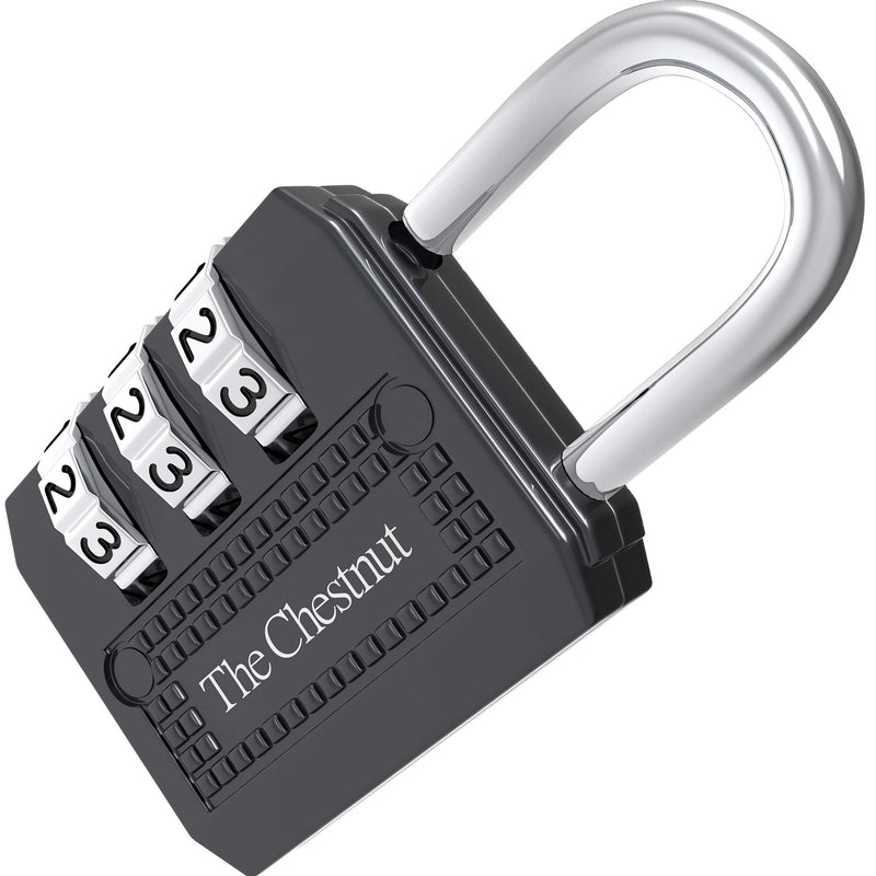 Padlock with 3 Digit Combination - Outdoor Weatherproof Combination Lock - Keyless Resettable Combo - for Luggage, Fence, Travel, Gate, Door, School, Gym, Sports, Toolbox, Case, Employee Lockers, Hasp 1 - NewNest Australia