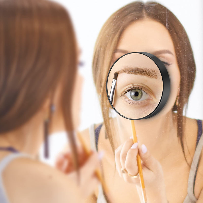MIYADIVA 30X Magnifying Mirror, Small Magnifying Mirror with Suction Cup and Tweezers, As a Travel Mganifying Mirror, Compact Mirror Set for Plucking Eyebrows 3.5 Inches - NewNest Australia