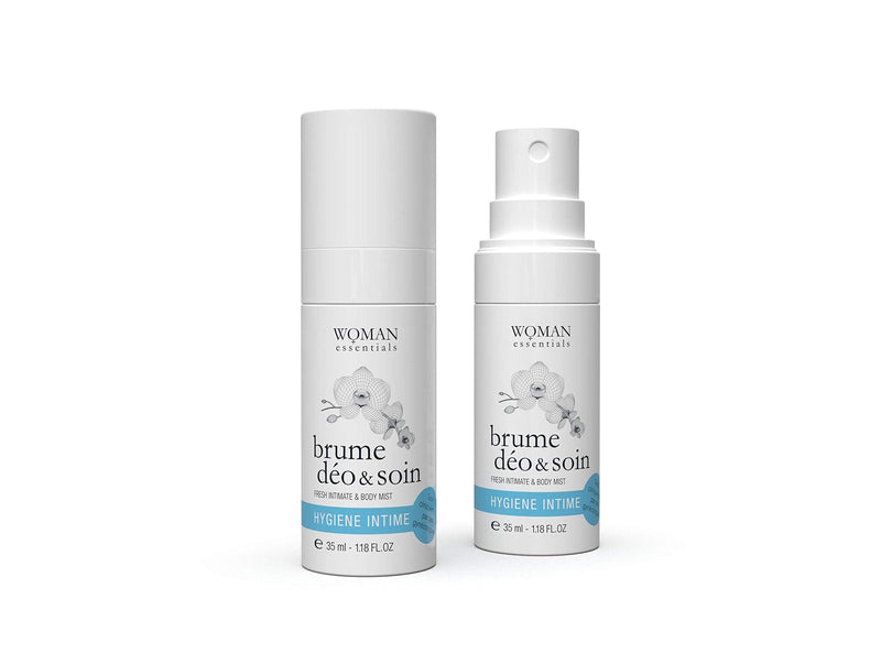 WOMAN ESSENTIALS BRUME DEO&SOIN - 24-hour Deodorizing Care Mist for Body & Intimate Use - Dry, sensitive or shaved skin - 35 ml spray. 99% Natural Ingredients. Made in France. - NewNest Australia
