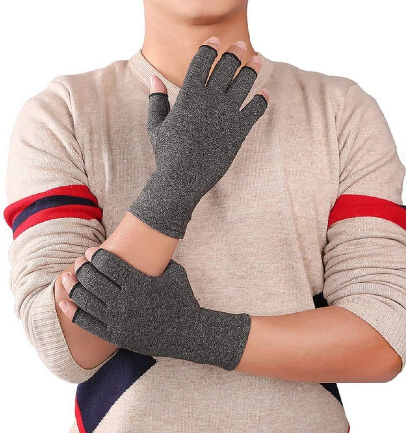 VITTO Anti-Arthritis Gloves (Pair) with Grips - Providing Warmth and Compression To Help Increase Circulation Reducing Pain and Promoting Healing 1x Pair (S) S - NewNest Australia