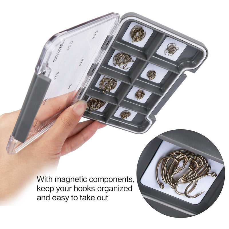 Goture 120PCS Fly Barb Fishing Hooks with Magnetic Components Box – High Carbon Steel Fly Tying Fishing Hooks Kit … Nymph Hooks with Magnetic Box - NewNest Australia