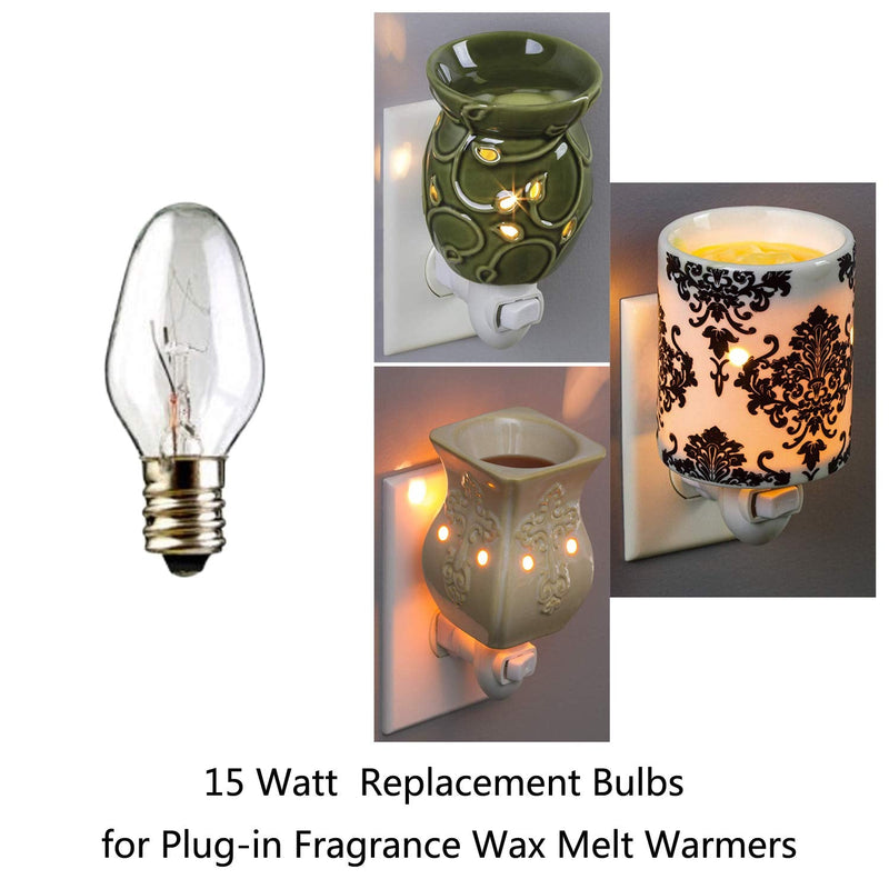 12-Pack, 15 Watt Wax Melt Warmer Light Bulbs for Scentsy Plug-in Nightlight Wax Warmer and Candle Warmers,15 watt Scentsy Bulbs - NewNest Australia