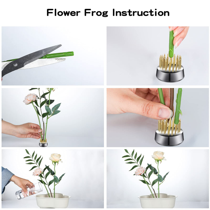 12 Pieces Flower Holder Floral Round Flower Arranger Flower Fixed Flower Pin Holder Tool Floral Arrangement Pin Holder Japanese Flower Holder for Flower Arrangement, Plant Fixation, Plant Decoration - NewNest Australia