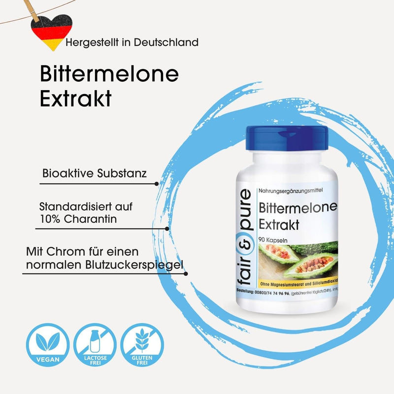 Fair & Pure® - bitter melon extract 500mg - with chrome - vegan - 90 capsules - NewNest Australia