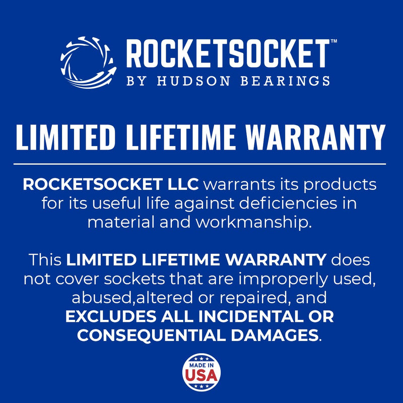 ROCKETSOCKET | 8 Pieces 1/4" Drive Bolt Lug Nut Extractor Socket Tool Set | RAZORGRIP Technology Extract Damaged, Frozen, Rusted, Rounded-Off Bolts, Nuts & Screws | Made in USA Steel 8pc set - NewNest Australia