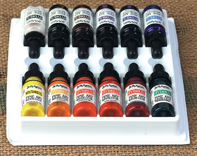 Dr. Ph. Martin's 400262-XXX Hydrus Fine Art Watercolor Bottles, 0.5 oz, Set of 12 (Set 2) - NewNest Australia