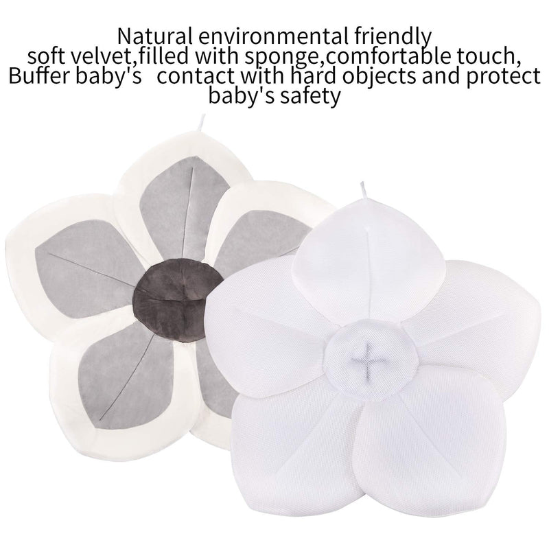 Baby Bath - Flower Baby Bath Pad Infant Bathtub Mat for Bathtub Tub Sink - Gray2 Gray-2 - NewNest Australia