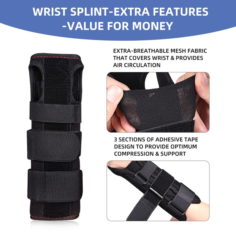 Offertrte Carpal Tunnel Splint, Wrist Brace For Men And Women, Adjustable Compression Wrist Support For Right And Left Hands For Wrist Pain Relief, Tendonitis, Arthritis, Sprains - NewNest Australia