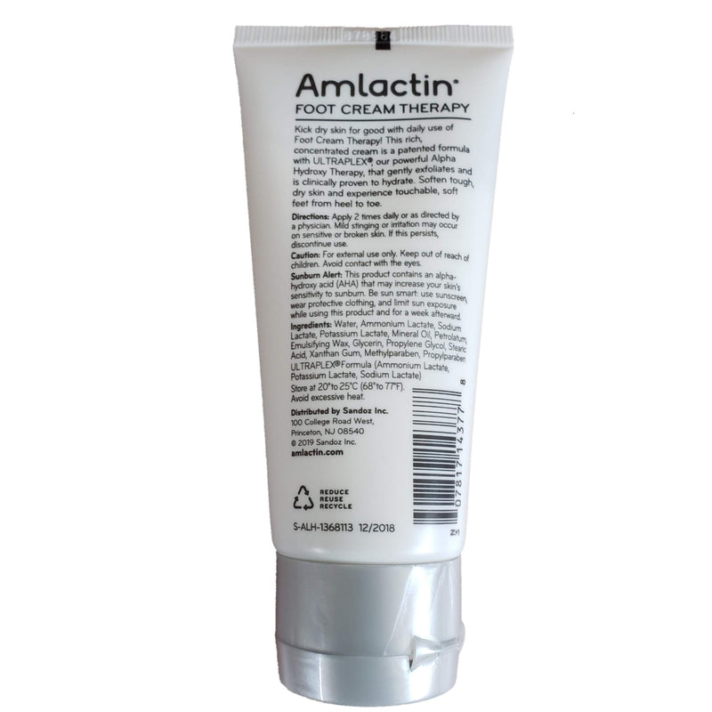 AmLactin Foot Repair Foot Cream Therapy | Smooths Rough, Dry Feet | Powerful Alpha-Hydroxy Therapy Gently Exfoliates | Lactic Acid (AHA) | Softens Tough, Dry Skin - NewNest Australia