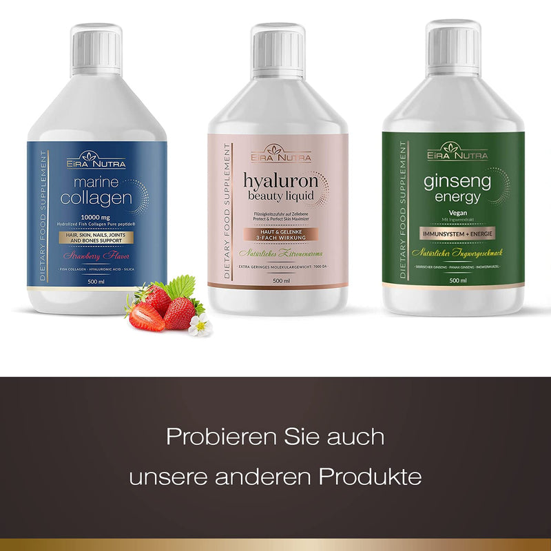 Eira Nutra Premium Collagen Complex / Collagen Drink With Liquid Collagen Liquid For Skin And Hair / Collagen Anti-Ageing Drink / 10,000 Mg Premium Collagen / 500 Ml - NewNest Australia