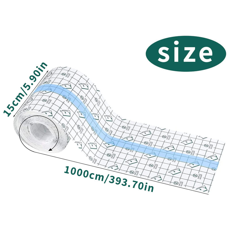 Jokily 15 Cm X 10 M Waterproof Transparent Bandage Shower Plaster Waterproof Stretch Wound Dressings Tattoo Bandage For Neck, Back, Shoulder, Arms, Wrists, Thighs, Knees - NewNest Australia