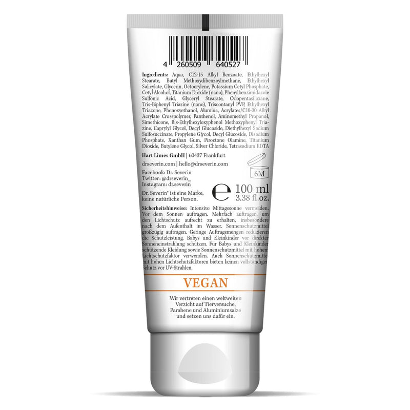 Dr. Severin® children's sun cream SPF/LSF 50+ I absorbs quickly, waterproof & without perfume I ideal for sensitive skin - NewNest Australia