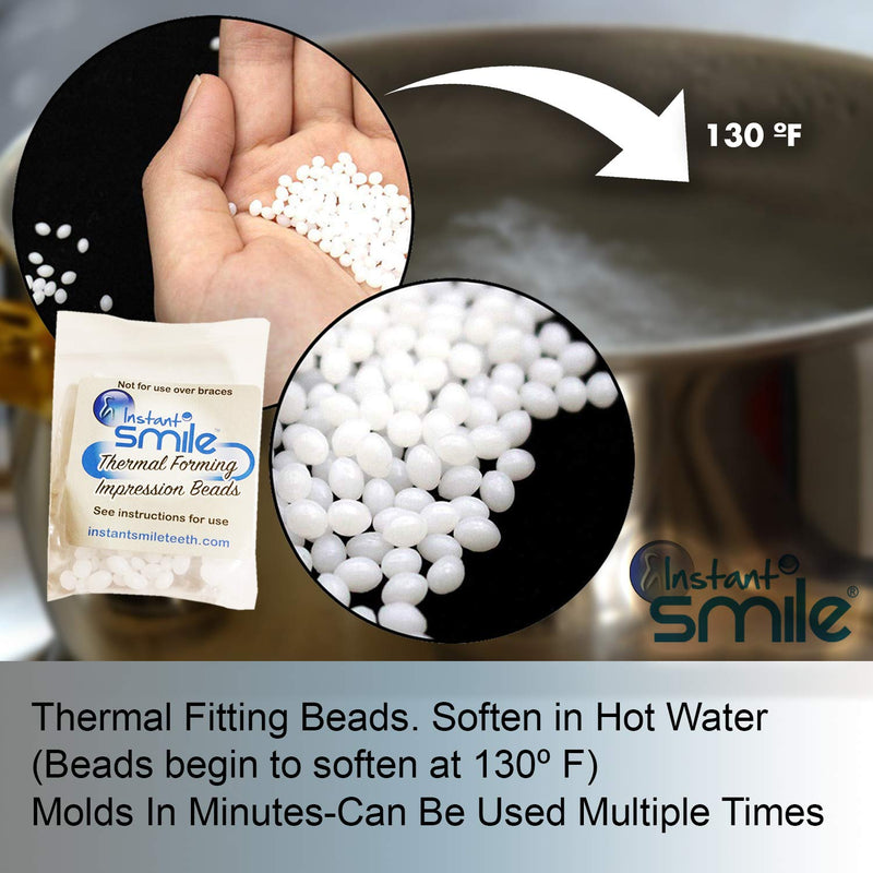12 Packages of Instant Smile Billy Bob Replacement Thermal Adhesive Fitting Beads for Fake Teeth - NewNest Australia
