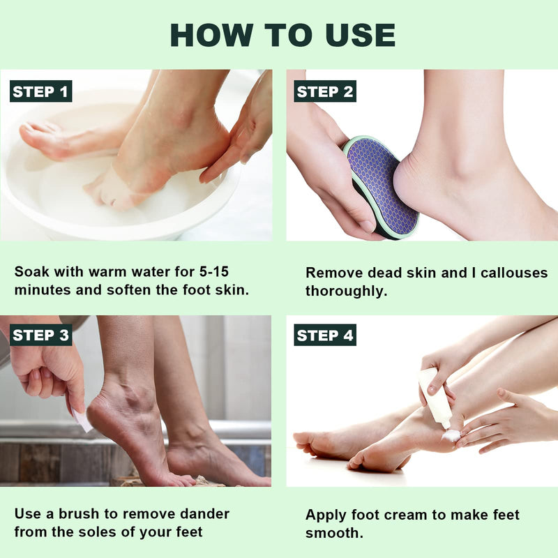 SIRALMNO Upgrade 2-in-1 Nano Glass Callus Remover,Foot scraper which used wet and Dry Callus Removal,Foot Rasp for Hard&dead Skin foot care,Safe & Portable foot file - NewNest Australia