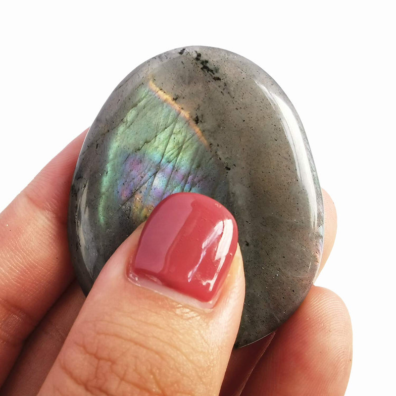 Moonstone Water Drop Chakra Thumb Worry Stone, Stress Relax Healing Reiki Crystal Bags Palm Stones Moonstone - NewNest Australia