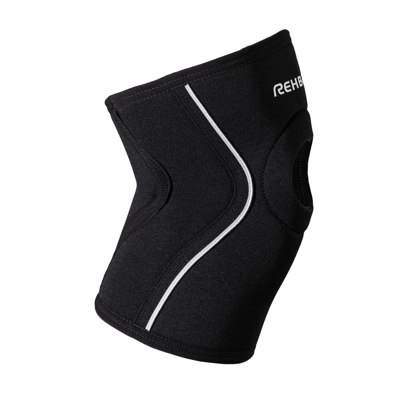 Rehband Patella Knee Support 5 Mm Neoprene, Supportive Knee Support With Patella Opening, Optimal Knee Protection For Strength Sports, Jogging And Fitness, Colour: Black, Size: L - NewNest Australia