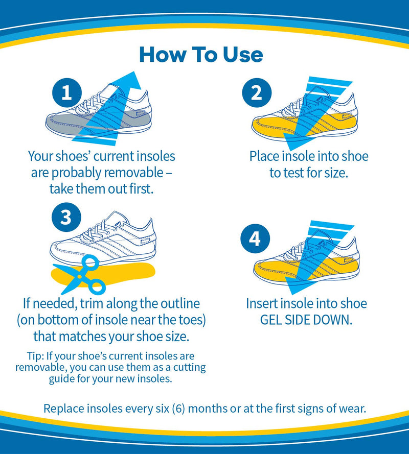 Dr. Scholl’s Massaging Gel Advanced Insoles All-Day Comfort that Allows You to Stay on Your Feet Longer (for Women's 6-10, also Available for Men's 8-14) 1 Pair (Pack of 1) - NewNest Australia