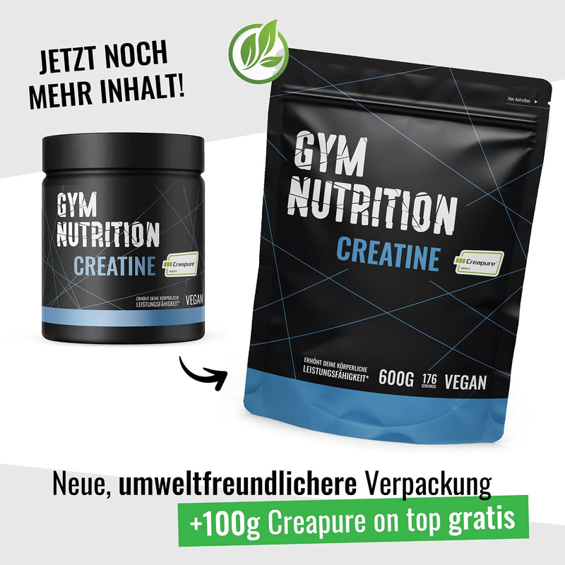 Gym-Nutrition ‚î Creapure Creatine Monohydrate Powder For Bodybuilders And Athletes; Highest German Standards; 500G Vegan And Halal 99.99% Purity By Gym Nutrition Made In Germany - NewNest Australia