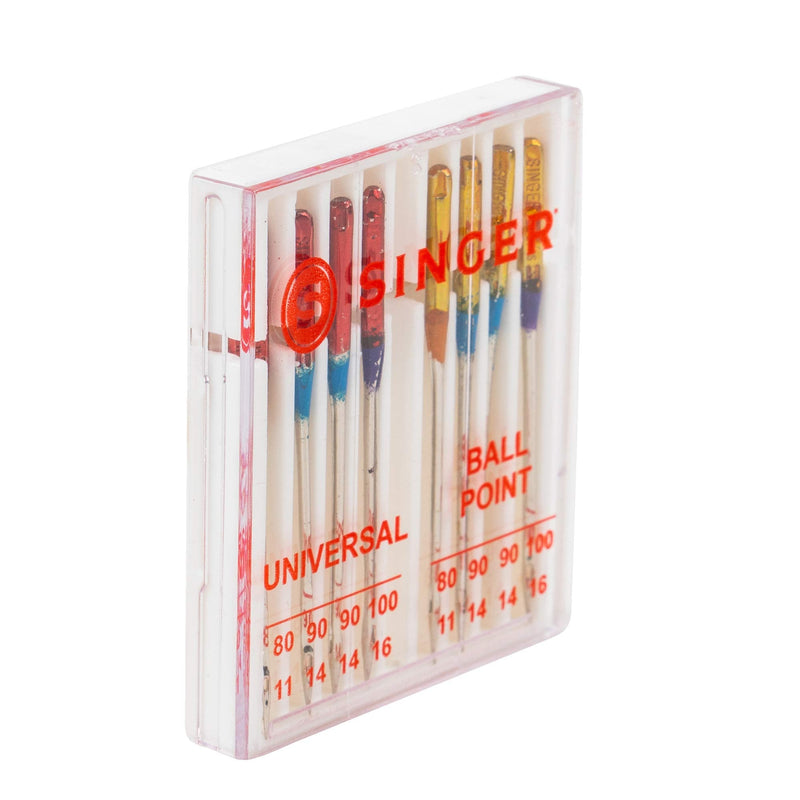 SINGER 04800 Universal Regular Point and Ball Point Sewing Machine Needle, Assorted Sizes, 8-Count 1 - NewNest Australia