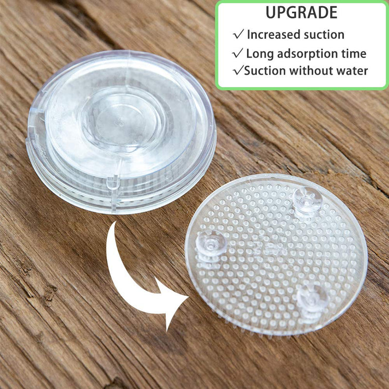 2Pcs Clear Japanese Floral Frogs 70mm/2.76" Plastic Ikebana Cut Flower Kenzan Flower Arrangement Pin Frog Holder with 3 Suction Cups on Bottom - NewNest Australia