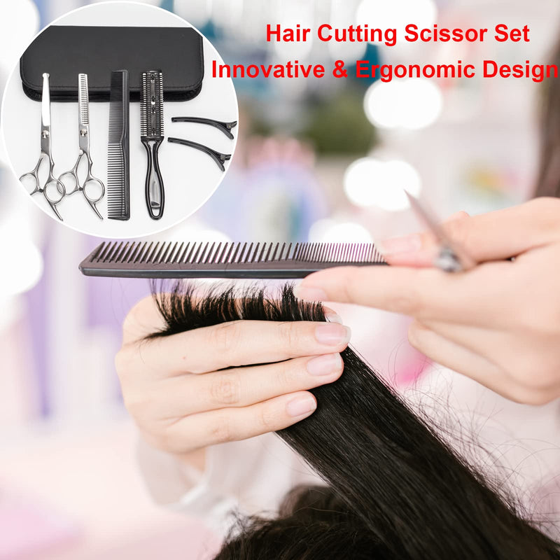 FLYAMAPIRIT children's hair scissors set, hair cutting set including thinning scissors, modeling scissors, thinning cutting comb, hairdressing comb, hairdressing cape for children at home and salon - NewNest Australia