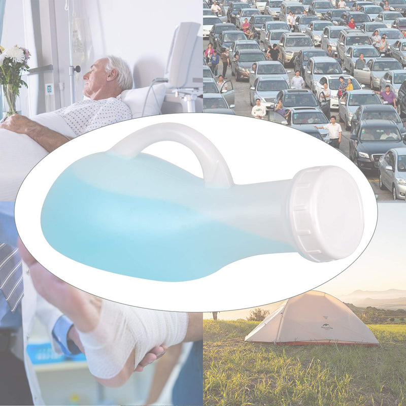 Tovee Portable Urinal for Men and Women 1200ml, Spill Proof Unisex Urinal Toilet Bottle with Snap on Lid, Male Urinals, Pee Container Men, Urinal Bottle for Car, Travel, Elderly & Incontinence White - NewNest Australia