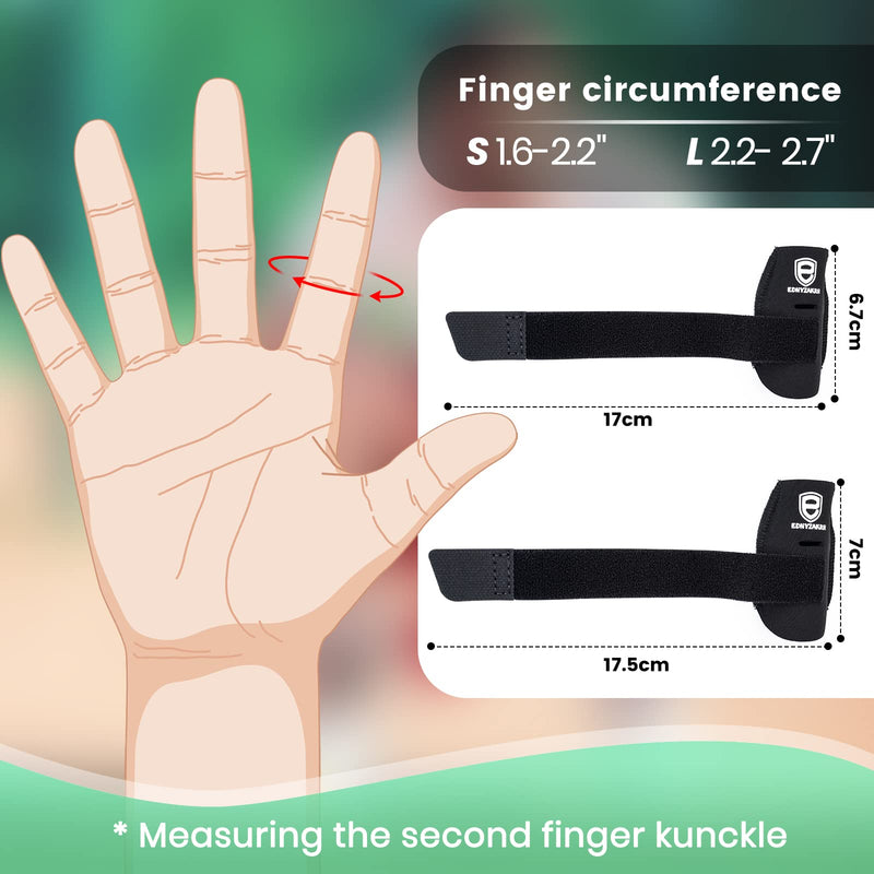 Ednyzakrn Pack Of 2 Finger Sleeve Protectors, Finger Buddy Bands, Adjustable Trigger Finger Brace Splint Support For Sports, Basketball, Volleyball, Tennis, Baseball - NewNest Australia