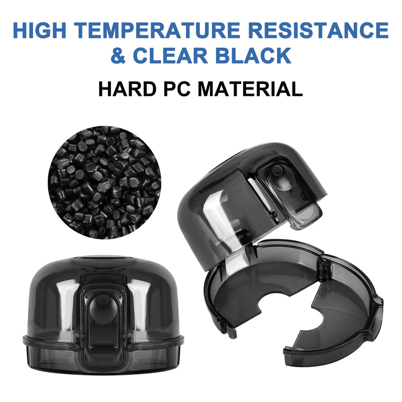GRENFU Stove Knob Covers for Child Safety (5 + 1 Pack) Universal Size Gas Stove Knob Covers with Strong Tape Oven Knob Covers for Child Safety Prevent Kids from Turning on Stoves Black View - NewNest Australia