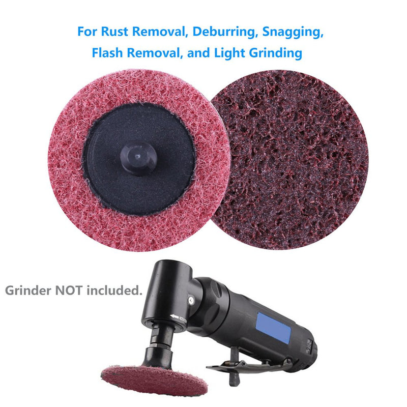 2 Inch Sanding Discs by LotFancy - 45PCS Medium Grit Roll Lock Surface Conditioning Discs, R-Type Quick Change Disc with Disc Pad Holder 2inch, Medium - NewNest Australia