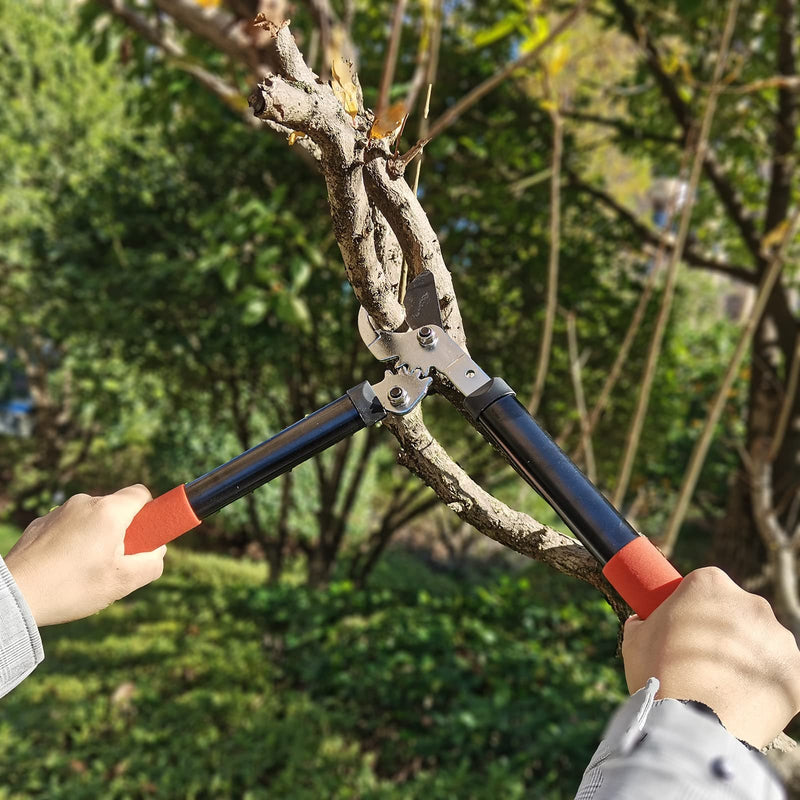 KLDOLLAR 15 Inch Tree Trimmer, Super Powerful Gear Loppers, gardening pruners, Lightweight Branch Cutter with 1.3 Inch Capacity 15in-Gear Lopper - NewNest Australia