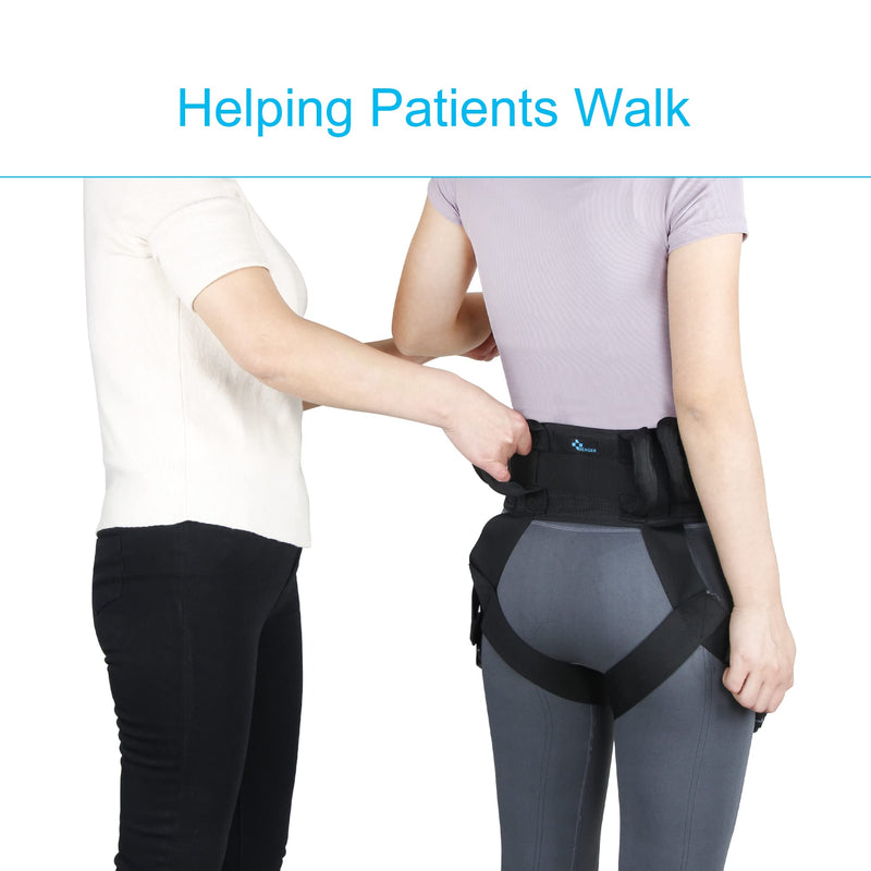 REAQER Gait Belt with Leg Loops Transfer Belt with Handles Metal Buckle Medical Nursing for Seniors, Handicap and Doctors Caretaker Physical Therapists Waist Size(30”-43”) - NewNest Australia
