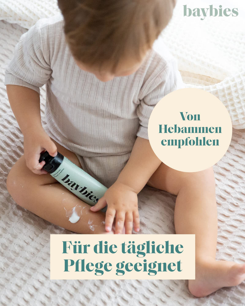 BAYBIES Baby Care Lotion 75ml | Certified natural cosmetics | Mild care cream for dry baby and children's skin | Fragrance-free & vegan - NewNest Australia
