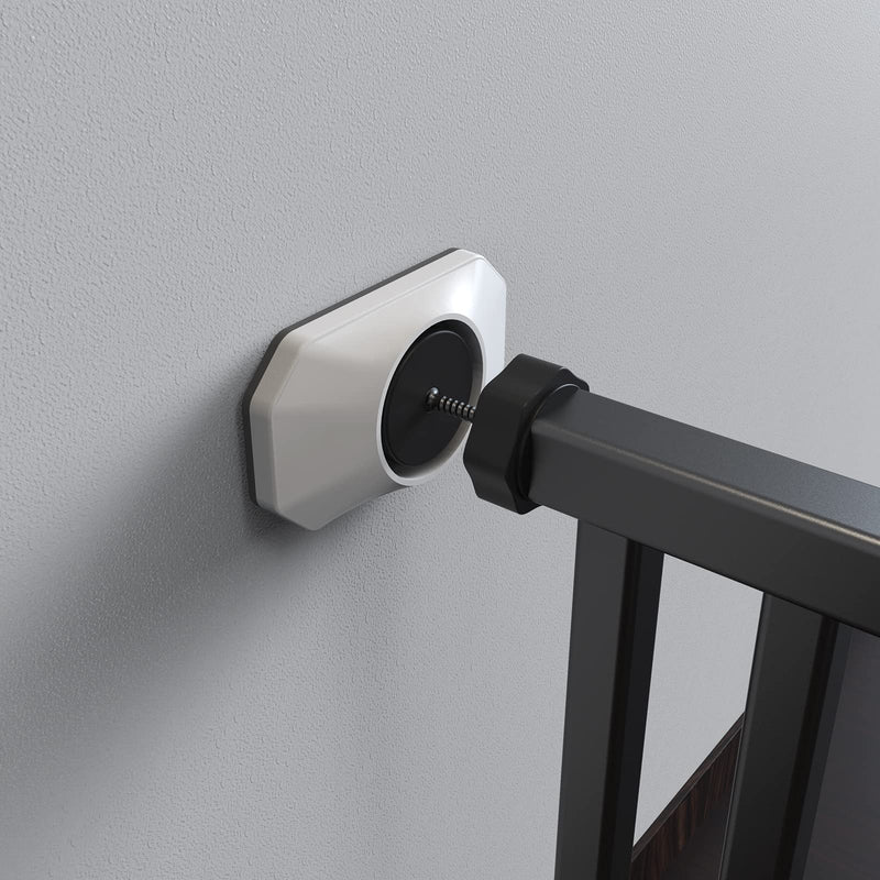 ICERO - Baby Gate Wall Protector - Protect Walls & Doorways from Pet & Dog Gates - for Child Pressure Mounted Stair Safety Gate- 4 Pack, White - NewNest Australia