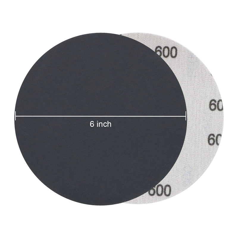 VIBRATITE 6 Inch Sanding Discs-30 Packs Hook and Loop Wet Dry Sandpaper 600 Grit Random Orbital Sander for Automotive Wood Metal Plastic Sanding Polishing - NewNest Australia