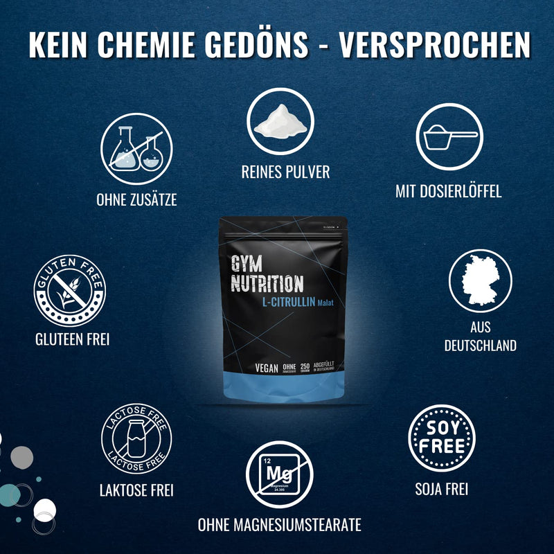 L-Citrulline Malate Powder | Vegan | Nitrogen ‚ German Premium Quality Booster For Better Blood Circulation, Pump And More Power (Vegan & Halal) | No Nitrogen Booster For Training Gym ‚ Nutrition - NewNest Australia
