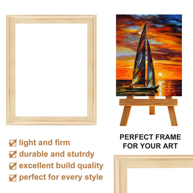 EVNEED DIY Canvas Stretcher Bars 16x20 Inch Canvas Frame - Easy to Assemble, Gallery Wrap Oil Frame Kits Canvas Wood Stretcher Bars- for Oil Paintings, Prints, Paint - NewNest Australia