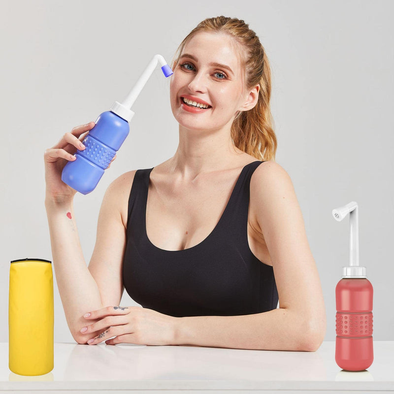2PCS Perineal Bottle for Postpartum Care - Portable Bidet with Angled Spout for Post Partum Pain Relief. Postpartum Essentials with Storage Bag - NewNest Australia