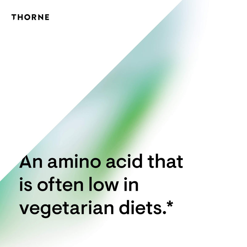 Thorne L-Lysine - 500mg Lysine - Essential Amino Acid - Supports Immune Function, Bone Health, Skin Integrity, Wound Healing and Collagen Formation - Gluten-Free, Soy-Free, Dairy-Free - 60 Capsules - NewNest Australia