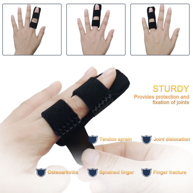 BLMHTWO 3 Pcs Finger Splints Adjustable Trigger Finger Splint Finger Brace Finger Support Trigger Finger Brace for Trigger Mallet Broken Knuckle Immobilization Straightening Best Fit for All Fingers - NewNest Australia