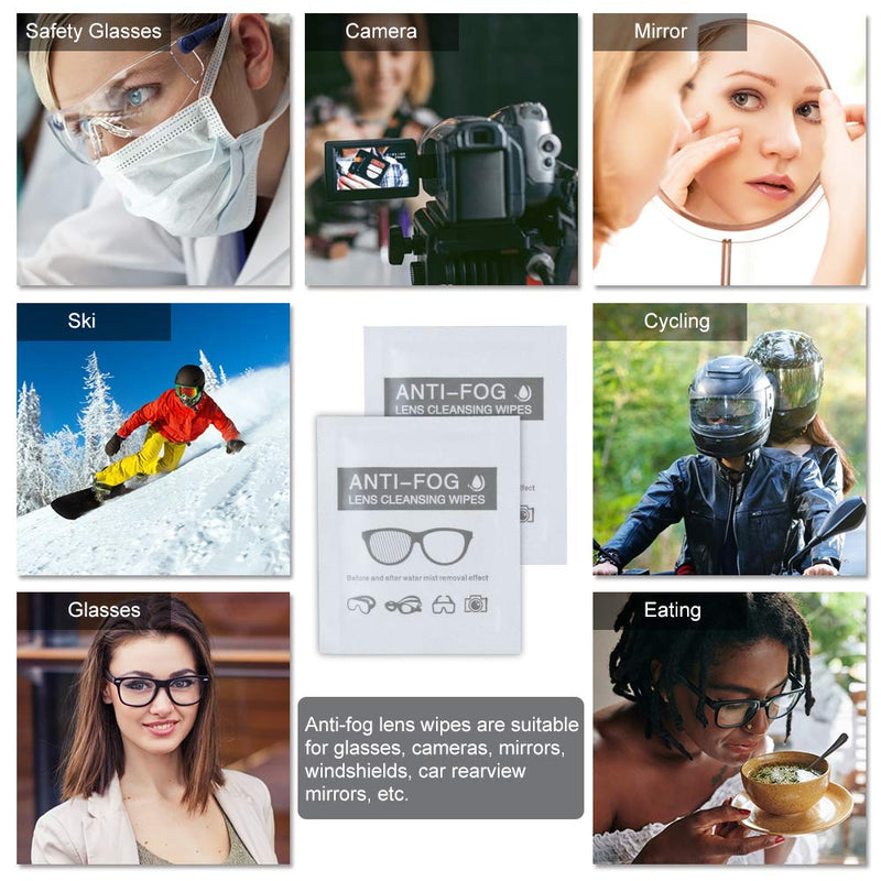 Alibeiss Anti-Fog Lens Wipes Pre-Moistened Anti-Fog Wipes,6" X 5",for Eye Glasses (30 Pack) 6x5 Inch (Pack of 30) - NewNest Australia