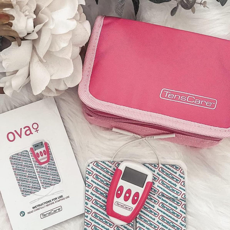TensCare Ova+ - 4 Tailor Made TENS Programmes for Pain relief from Period Pain, Ednometriosis and Dysmenorrhea. Silent Unit to be used at Home, Work or on the Go - NewNest Australia