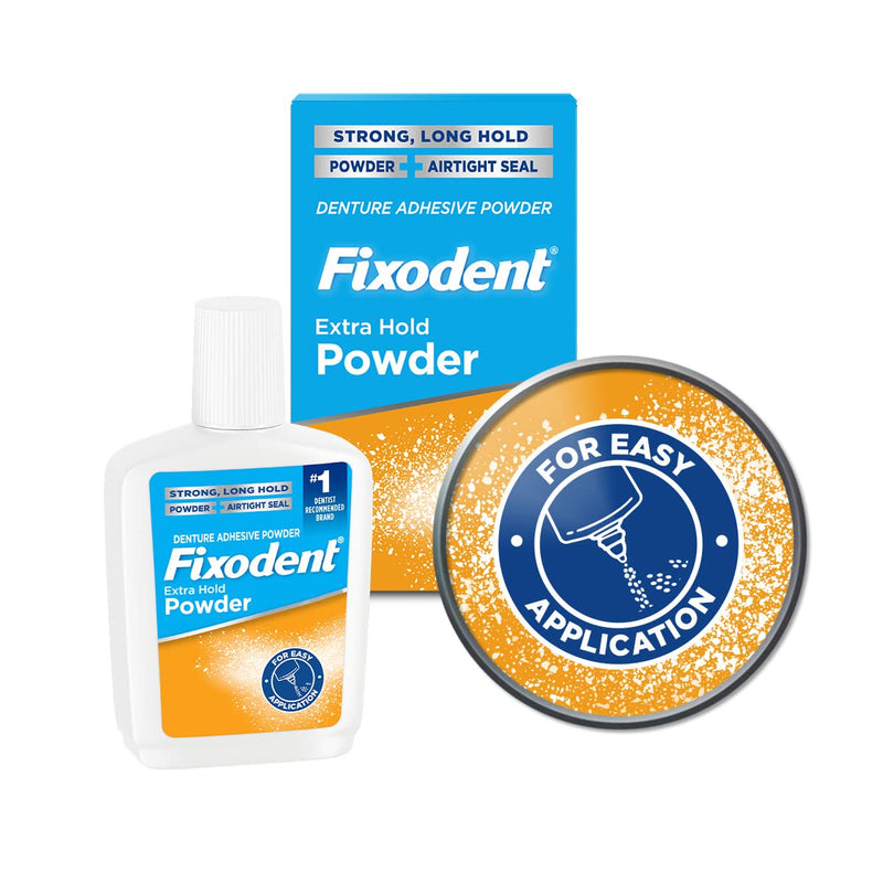 Fixodent Extra Hold Denture Adhesive Powder, 2.7 Ounce (Pack of 4) - NewNest Australia