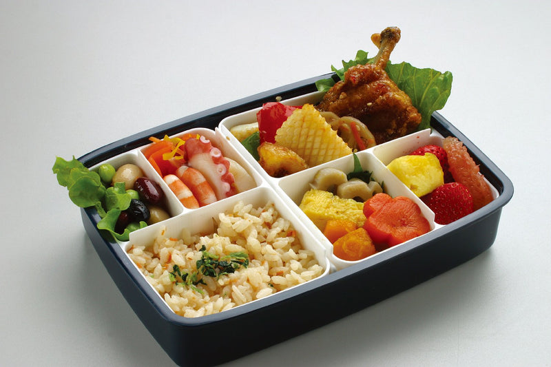 NewNest Australia - Skater Japanese Modern/Traditional Compartmental Bento Box, Chopsticks, 870 ml 